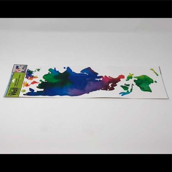 Rainbow World Map Wall Decal Décor AMAZING LOOK! - Picture 2 of 3